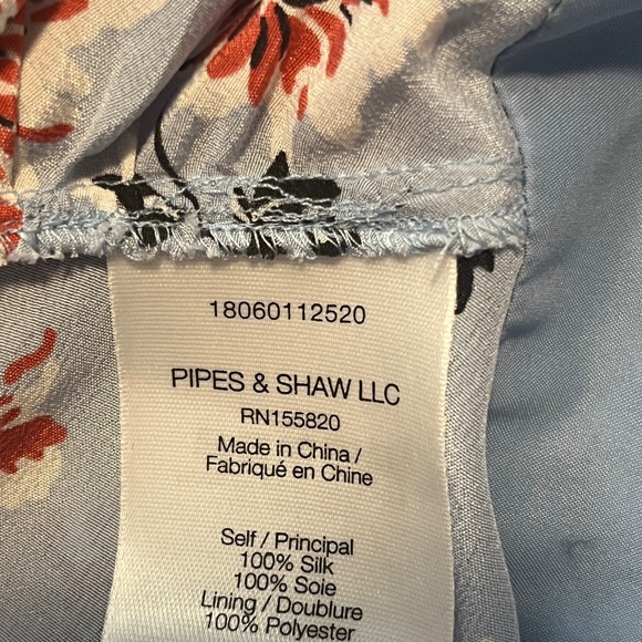 Veronica Beard Women”s Blue & Pink Rowe Floral LS Dress Size 10 - Picture 8 of 13